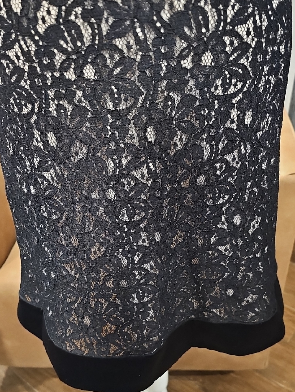 WHITE HOUSE BLACK MARKET Strapless Lace Dress  Sz 4 - Picture 4 of 8